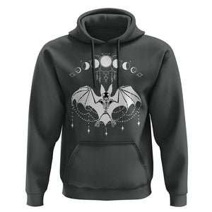 Halloween Bat Hoodie Stay Spooky Witchy Celestial Dark Academia TS02 Dark Heather Print Your Wear