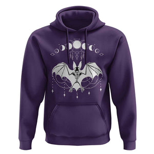 Halloween Bat Hoodie Stay Spooky Witchy Celestial Dark Academia TS02 Purple Print Your Wear