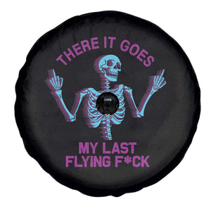 Funny Skeleton Spare Tire Cover There It Goes My Last Flying F*ck Middle Finger Sarcastic TS02 Print Your Wear