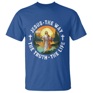 Jesus T Shirt The Way The Truth The Life TS02 Royal Blue Printyourwear