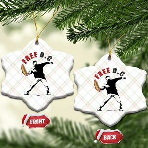 Free DC Sandwich Toss Ceramic Ornament Washington DC Political Satire TS02 Print Your Wear