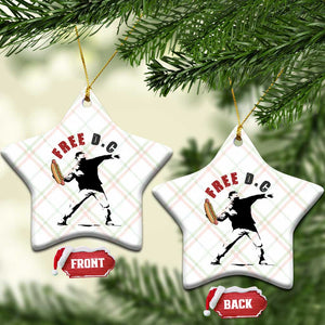 Free DC Sandwich Toss Ceramic Ornament Washington DC Political Satire TS02 Print Your Wear