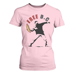 Free DC Sandwich Toss T Shirt For Women Washington DC Political Satire TS02 Light Pink Print Your Wear