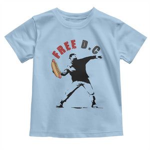 Free DC Sandwich Toss Toddler T Shirt Washington DC Political Satire TS02 Light Blue Print Your Wear