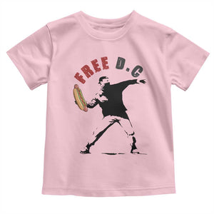 Free DC Sandwich Toss Toddler T Shirt Washington DC Political Satire TS02 Light Pink Print Your Wear