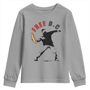 Free DC Sandwich Toss Youth Sweatshirt Washington DC Political Satire TS02 Sport Gray Print Your Wear