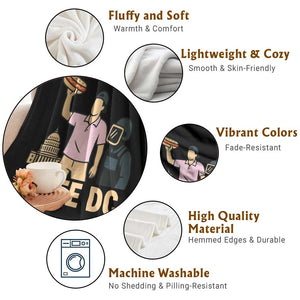 Free DC Sandwich Guy Throw Blanket Washington DC Pride Political Satire TS02 Print Your Wear