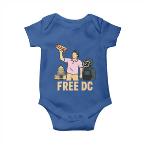 Free DC Sandwich Guy Baby Onesie Washington DC Pride Political Satire TS02 Royal Blue Print Your Wear
