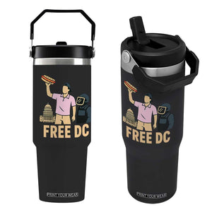 Free DC Sandwich Guy Flip Straw Tumbler Washington DC Pride Political Satire TS02 One Size: 30 oz Black Print Your Wear