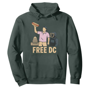 Free DC Sandwich Guy Hoodie Washington DC Pride Political Satire TS02 Dark Forest Green Print Your Wear