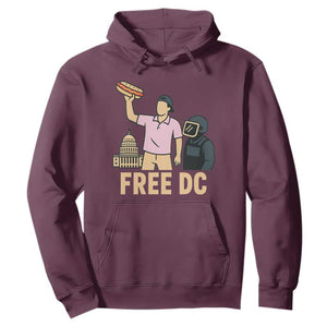 Free DC Sandwich Guy Hoodie Washington DC Pride Political Satire TS02 Maroon Print Your Wear