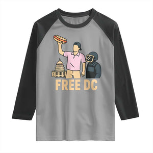 Free DC Sandwich Guy Raglan Shirt Washington DC Pride Political Satire TS02 Sport Gray Black Print Your Wear