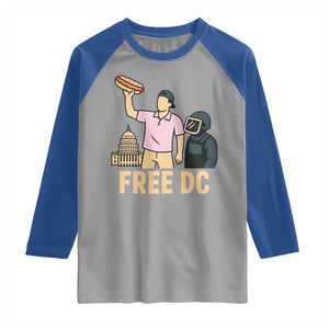 Free DC Sandwich Guy Raglan Shirt Washington DC Pride Political Satire TS02 Sport Gray Royal Print Your Wear