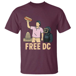 Free DC Sandwich Guy T Shirt Washington DC Pride Political Satire TS02 Maroon Print Your Wear
