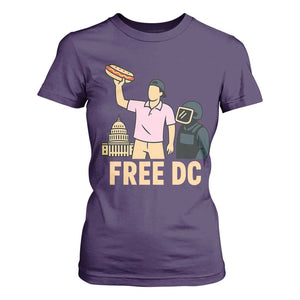 Free DC Sandwich Guy T Shirt For Women Washington DC Pride Political Satire TS02 Purple Print Your Wear