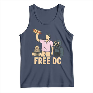 Free DC Sandwich Guy Tank Top Washington DC Pride Political Satire TS02 Navy Print Your Wear