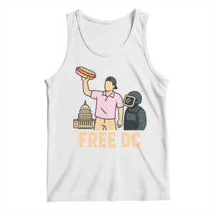 Free DC Sandwich Guy Tank Top Washington DC Pride Political Satire TS02 White Print Your Wear