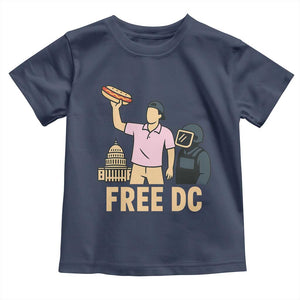 Free DC Sandwich Guy Toddler T Shirt Washington DC Pride Political Satire TS02 Navy Print Your Wear
