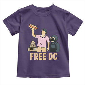 Free DC Sandwich Guy Toddler T Shirt Washington DC Pride Political Satire TS02 Purple Print Your Wear