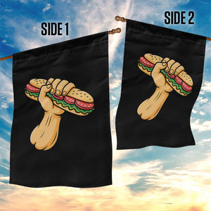 Sandwich Power Fist Garden Flag Sarcastic Food Revolution Political Satire TS02 Print Your Wear