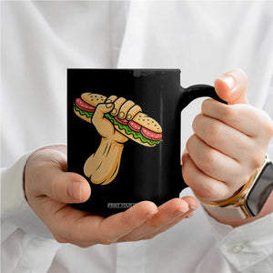 Sandwich Power Fist Coffee Mug Sarcastic Food Revolution Political Satire TS02 Print Your Wear