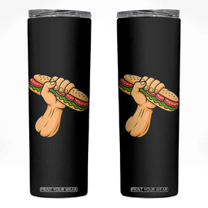 Sandwich Power Fist Skinny Tumbler Sarcastic Food Revolution Political Satire TS02 Black Print Your Wear
