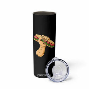 Sandwich Power Fist Skinny Tumbler Sarcastic Food Revolution Political Satire TS02 Print Your Wear