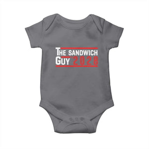 The Sandwich Guy 2028 Baby Onesie Political Parody TS02 Charcoal Print Your Wear