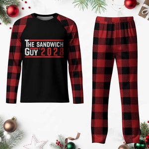 The Sandwich Guy 2028 Plaid Pajama Set Political Parody TS02 Buffalo Plaid Print Your Wear