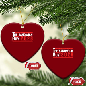 The Sandwich Guy 2028 Ceramic Ornament Political Parody TS02 Print Your Wear