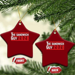 The Sandwich Guy 2028 Ceramic Ornament Political Parody TS02 Print Your Wear