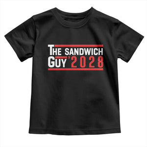 The Sandwich Guy 2028 Toddler T Shirt Political Parody TS02 Black Print Your Wear
