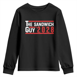 The Sandwich Guy 2028 Youth Sweatshirt Political Parody TS02 Black Print Your Wear