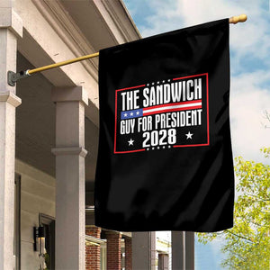 The Sandwich Guy for President 2028 Garden Flag Funny Patriotic Campaign Parody TS02 Print Your Wear