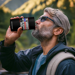 The Sandwich Guy for President 2028 4 in 1 Can Cooler Tumbler Funny Patriotic Campaign Parody TS02 Print Your Wear