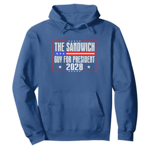 The Sandwich Guy for President 2028 Hoodie Funny Patriotic Campaign Parody TS02 Royal Blue Print Your Wear