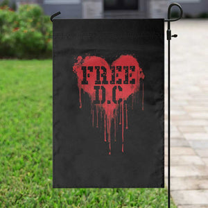 Free DC Graffiti Dripping Heart Graphic Garden Flag Washington DC Pride Political Satire TS02 Print Your Wear