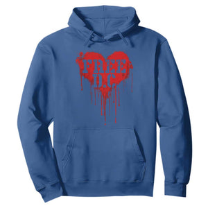 Free DC Graffiti Dripping Heart Graphic Hoodie Washington DC Pride Political Satire TS02 Royal Blue Print Your Wear