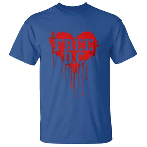 Free DC Graffiti Dripping Heart Graphic T Shirt Washington DC Pride Political Satire TS02 Royal Blue Print Your Wear