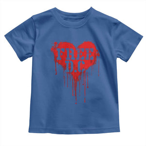 Free DC Graffiti Dripping Heart Graphic Toddler T Shirt Washington DC Pride Political Satire TS02 Royal Blue Print Your Wear