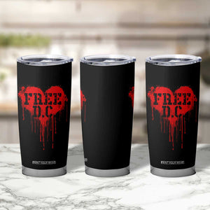 Free DC Graffiti Dripping Heart Graphic Tumbler Cup Washington DC Pride Political Satire TS02 Print Your Wear