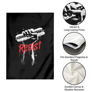 Resist with Sandwich Power Garden Flag Funny Food Rebellion Political Satire TS02 Print Your Wear