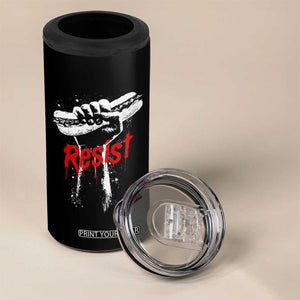 Resist with Sandwich Power 4 in 1 Can Cooler Tumbler Funny Food Rebellion Political Satire TS02 Print Your Wear