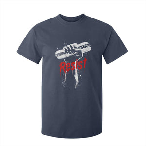 Resist with Sandwich Power T Shirt For Kid Funny Food Rebellion Political Satire TS02 Navy Print Your Wear