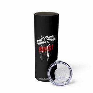 Resist with Sandwich Power Skinny Tumbler Funny Food Rebellion Political Satire TS02 Print Your Wear