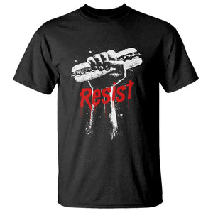 Resist with Sandwich Power T Shirt Funny Food Rebellion Political Satire TS02 Black Print Your Wear
