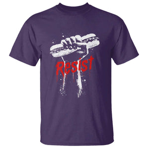 Resist with Sandwich Power T Shirt Funny Food Rebellion Political Satire TS02 Purple Print Your Wear