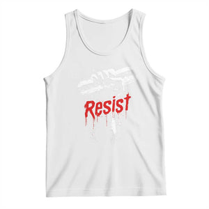 Resist with Sandwich Power Tank Top Funny Food Rebellion Political Satire TS02 White Print Your Wear