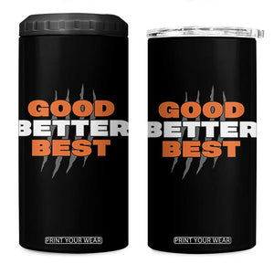 Good Better Best CFB Inspirational 4 in 1 Can Cooler Tumbler Fierce Bears Claw Graphic for Fan TS02 One Size: 16 oz Black Print Your Wear