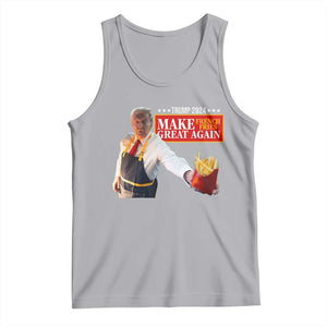 Funny Trump Fry 2024 Tank Top Make French Fries Great Again TS02 Athletic Heather Print Your Wear
